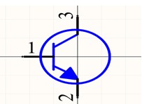 Figure 10 Transistor symbol with pin numbers